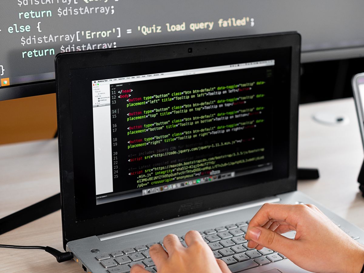 Developer writing firmware code